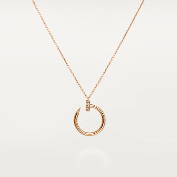 [Shinejoy]JUSTE NECKLACE PINK GOLD