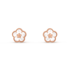 [Shinejoy]LUCKY PINK GOLD WHITE MOP EARRINGS