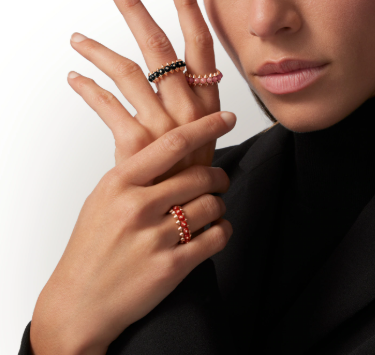 [Shinejoy]CLASH ELEGANT ROSE GOLD RING FEATURING NATURAL AGATE