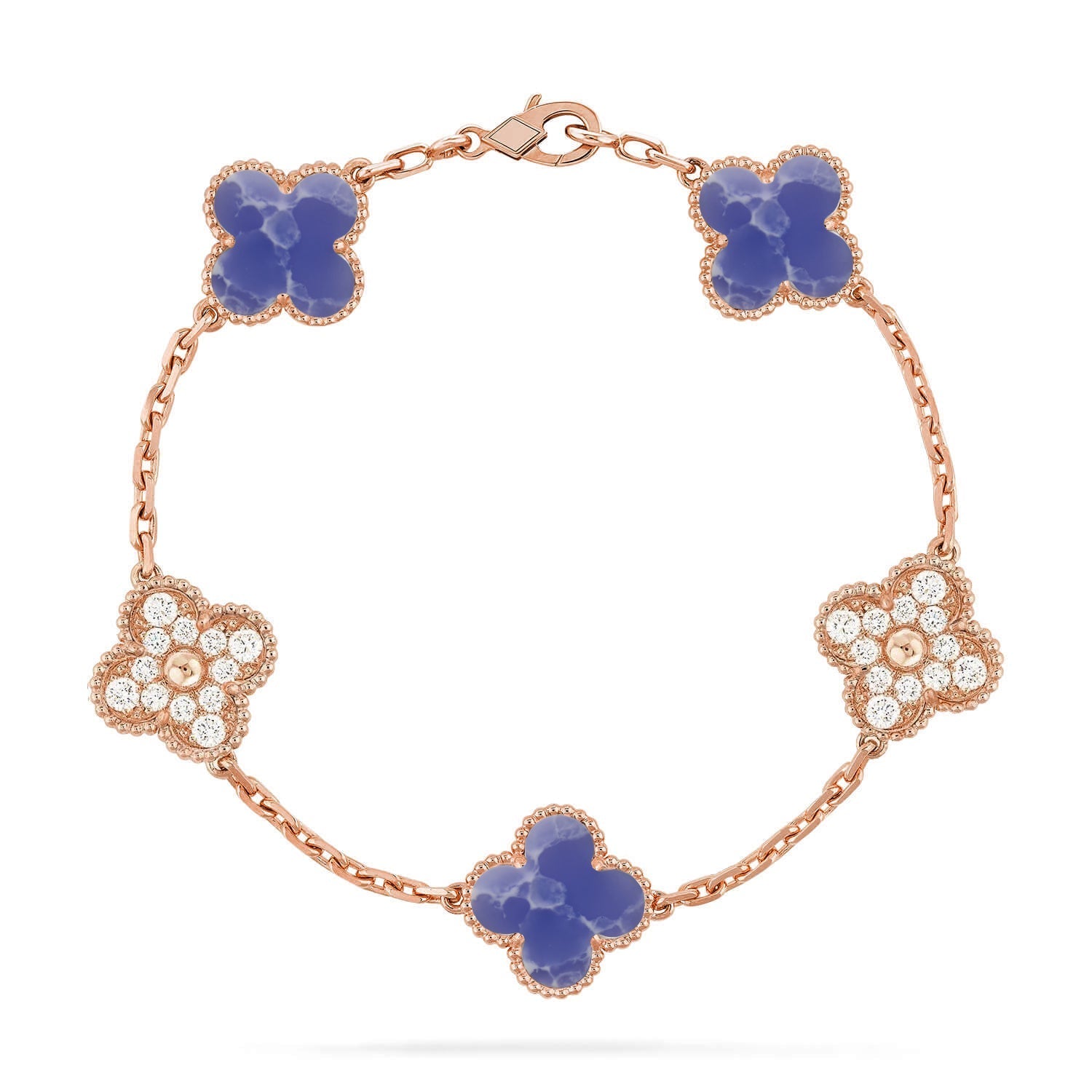 [⭐Shinejoy]CLOVER 5 MOTIF BLUE VEINS BRACELET COLLECTION