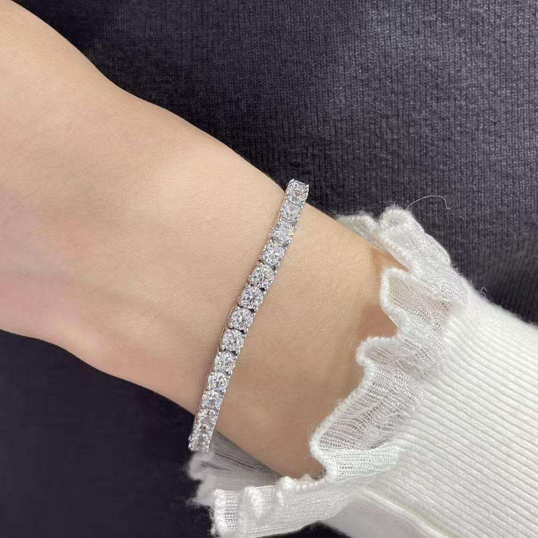 [Shinejoy jewelrys]TENNIS BRACELET WITH FULL DIAMOND SETTING