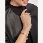 [Shinejoy]ZERO 1 PINK GOLD WITH BLACK CERAMIC BRACELET