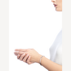 [Shinejoy]ZERO 1 SPIRAL LOGO SILVER BRACELET