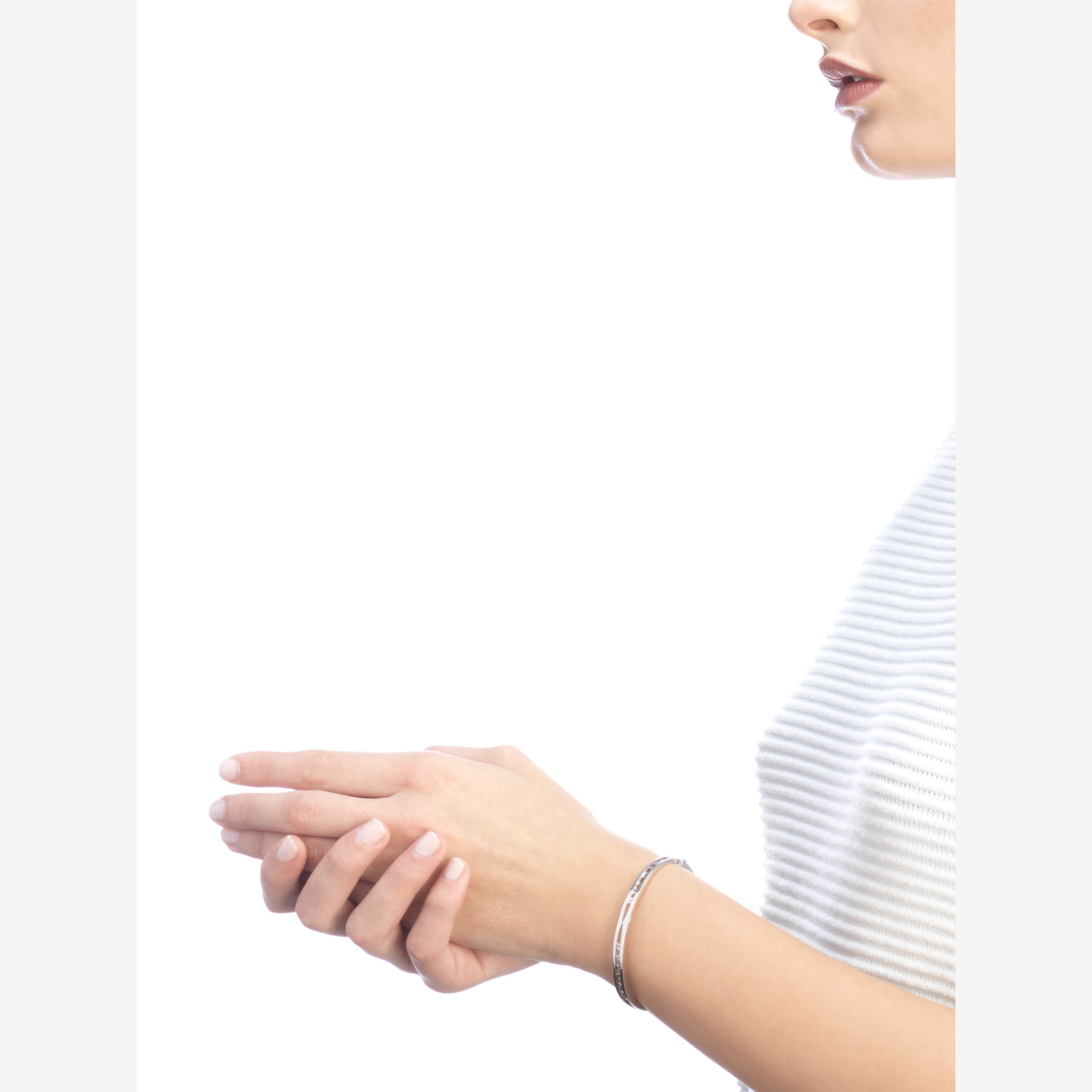 [Shinejoy]ZERO 1 SPIRAL LOGO SILVER BRACELET