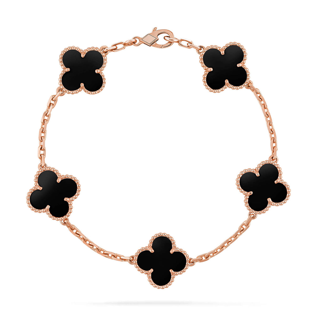 [⭐Shinejoy] CLOVER 5 MOTIF ONYXS BRACELET COLLECTION