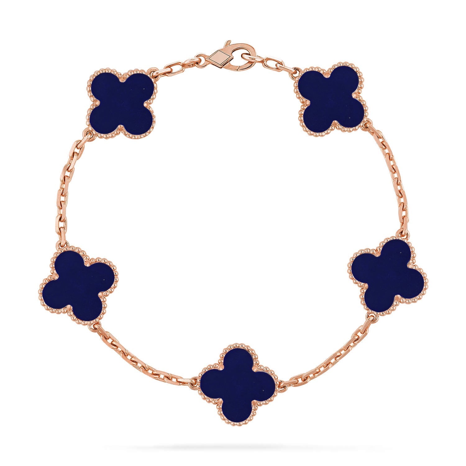 [⭐Shinejoy]CLOVER 5 MOTIF LAPIS LAZULI BRACELET COLLECTION
