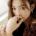 [Shinejoy]CLASH SMALL HOOP EARRINGS