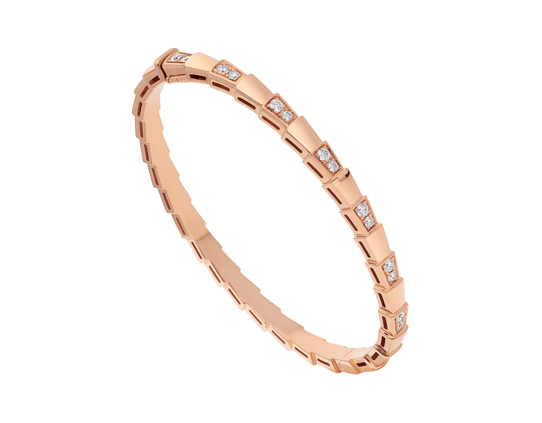 [Shinejoy]SERPENTI BRACELET PINK GOLD DIAMOND
