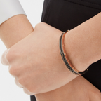 [Shinejoy]ZERO 1 PINK GOLD WITH MATTE BLACK CERAMIC BRACELET