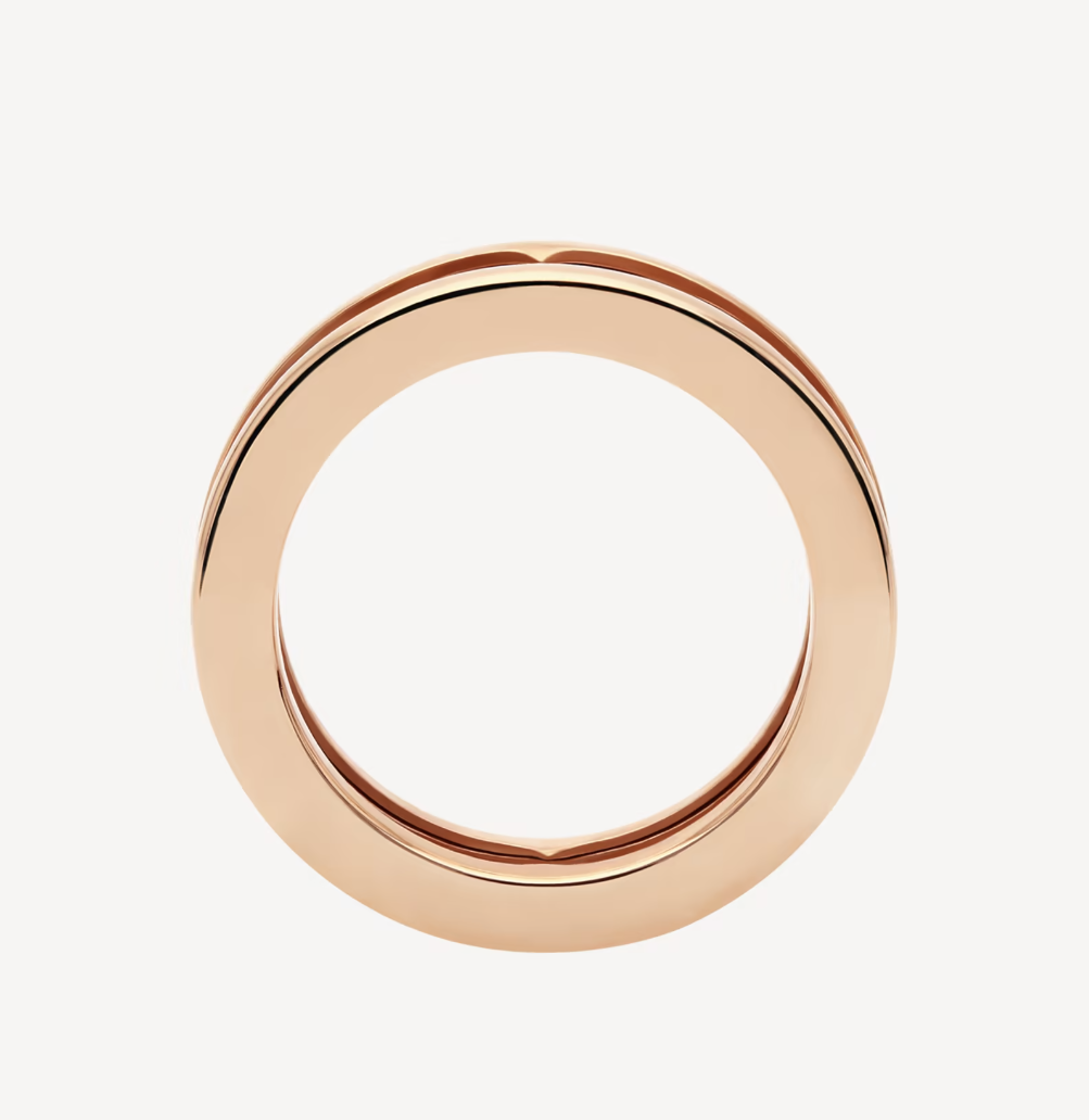 [Shinejoy]ZERO 1 ONE-BAND WITH OPENWORK LOGO SPIRAL RING