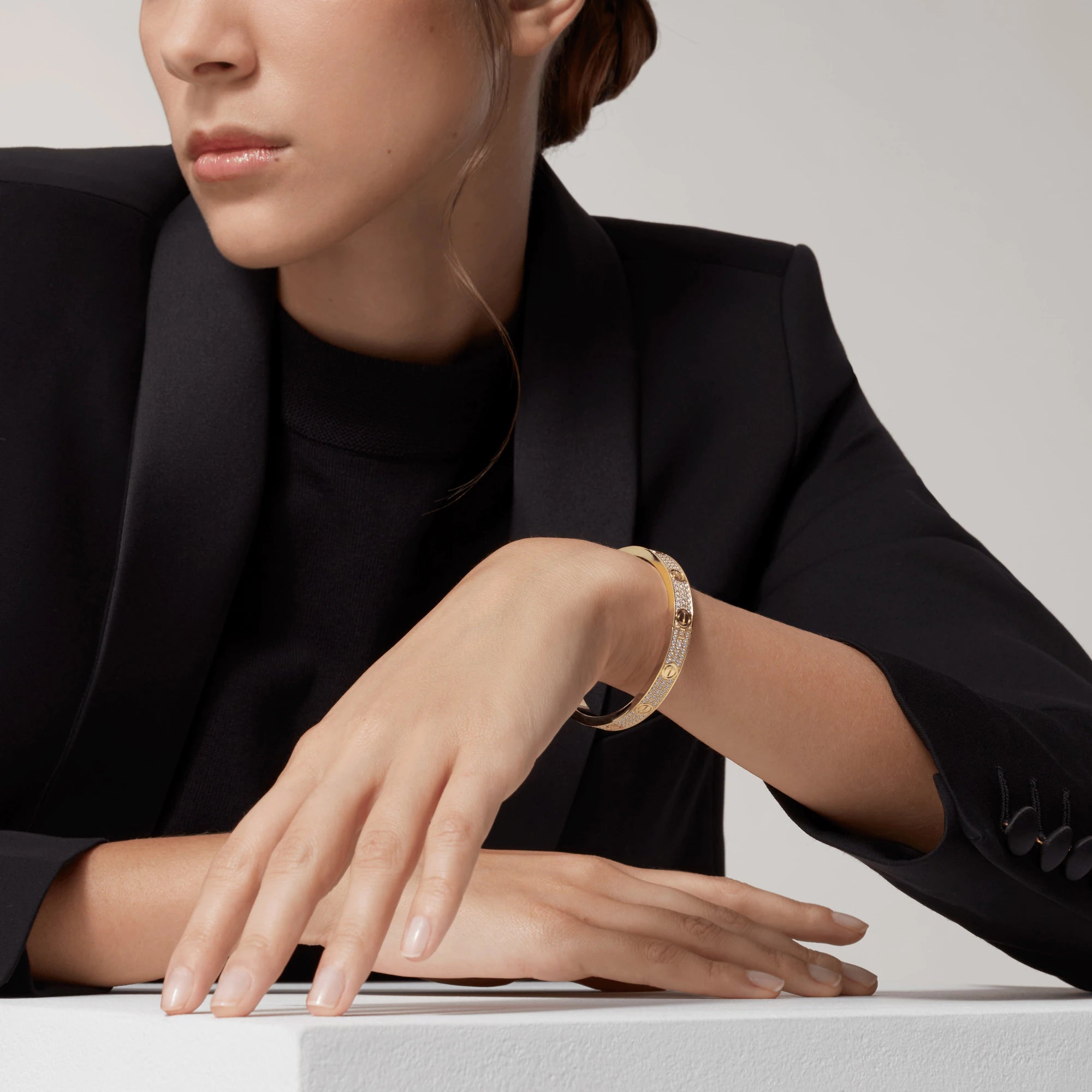 [Shinejoy] BRACELET LOVE 6,1 MM PALLIÉ DE DIAMANTS 