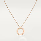 [Shinejoy]LOVE NECKLACE 16MM 3 DIAMONDS