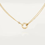 [Shinejoy]LOVE NECKLACE 16MM 2 DIAMONDS