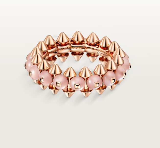 [Shinejoy]CLASH ELEGANT ROSE GOLD RING FEATURING NATURAL AGATE