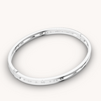 [Shinejoy]ZERO 1 SPIRAL LOGO SILVER BRACELET