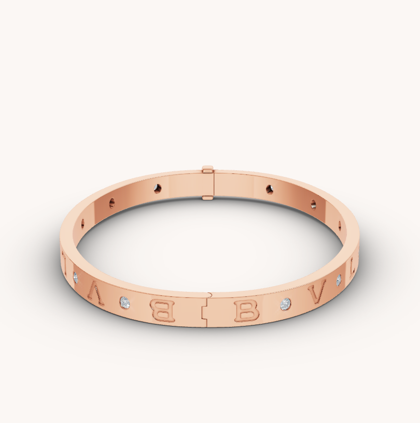 [Shinejoy]ZERO 1 PINK GOLD 12 DIAMONDS BRACELET
