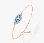 [Shinejoy]M LUCKY EYE TURQUOISE ROSE GOLD BRACELET
