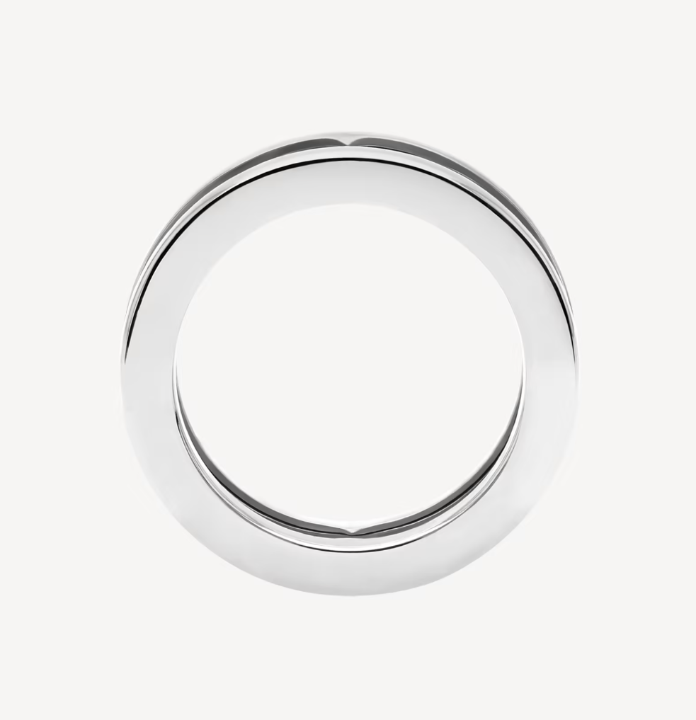 [Shinejoy]ZERO 1 ONE-BAND WITH OPENWORK LOGO SPIRAL RING