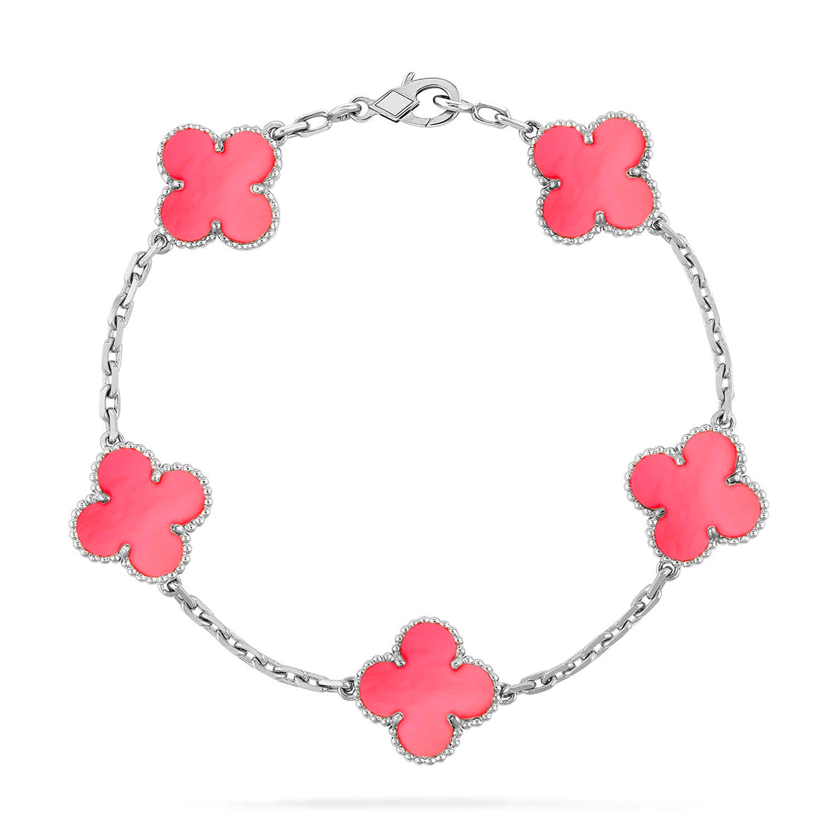 [⭐Shinejoy] CLOVER 5 MOTIFS  PINK MOP BRACELET COLLECTION