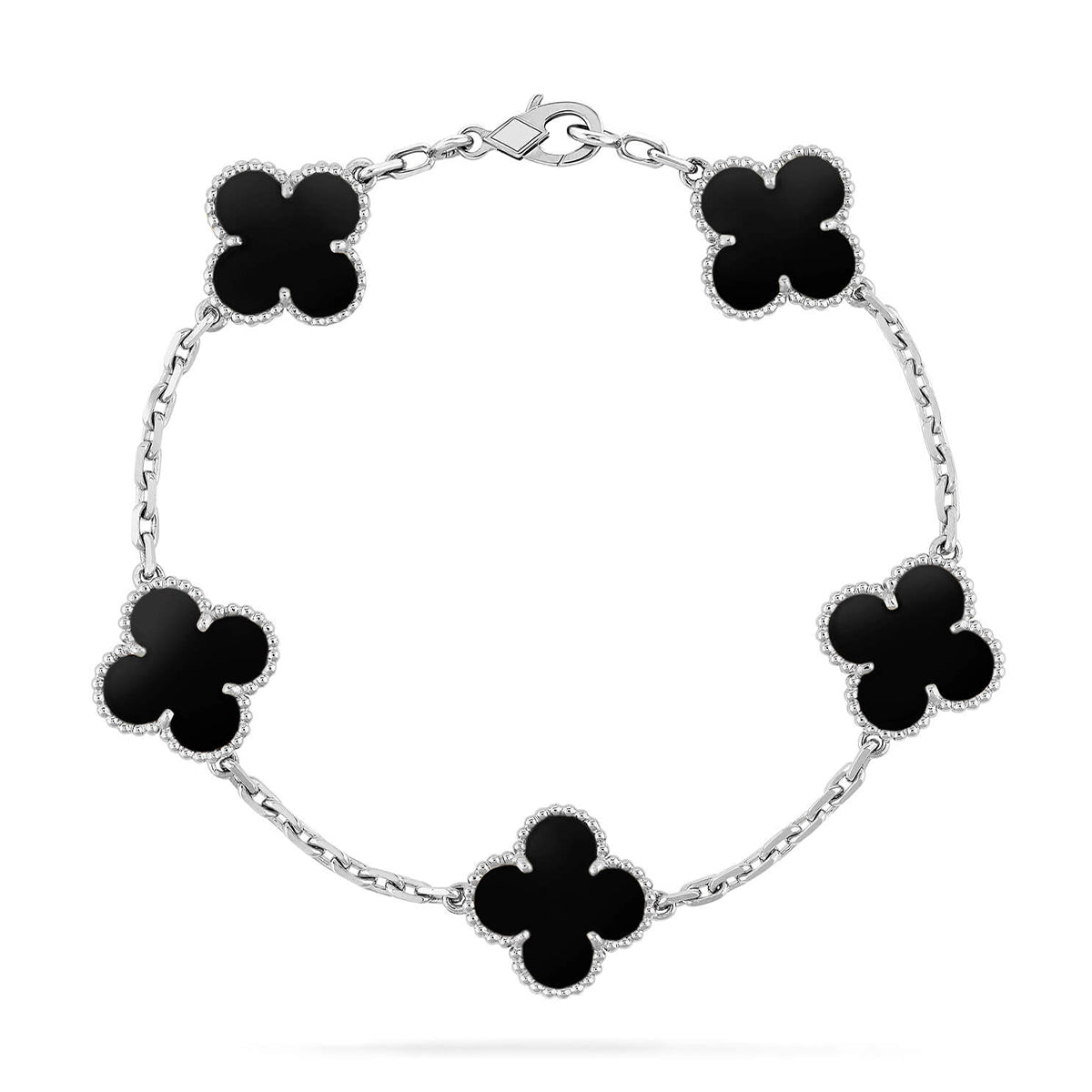 [⭐Shinejoy] CLOVER 5 MOTIF ONYXS BRACELET COLLECTION