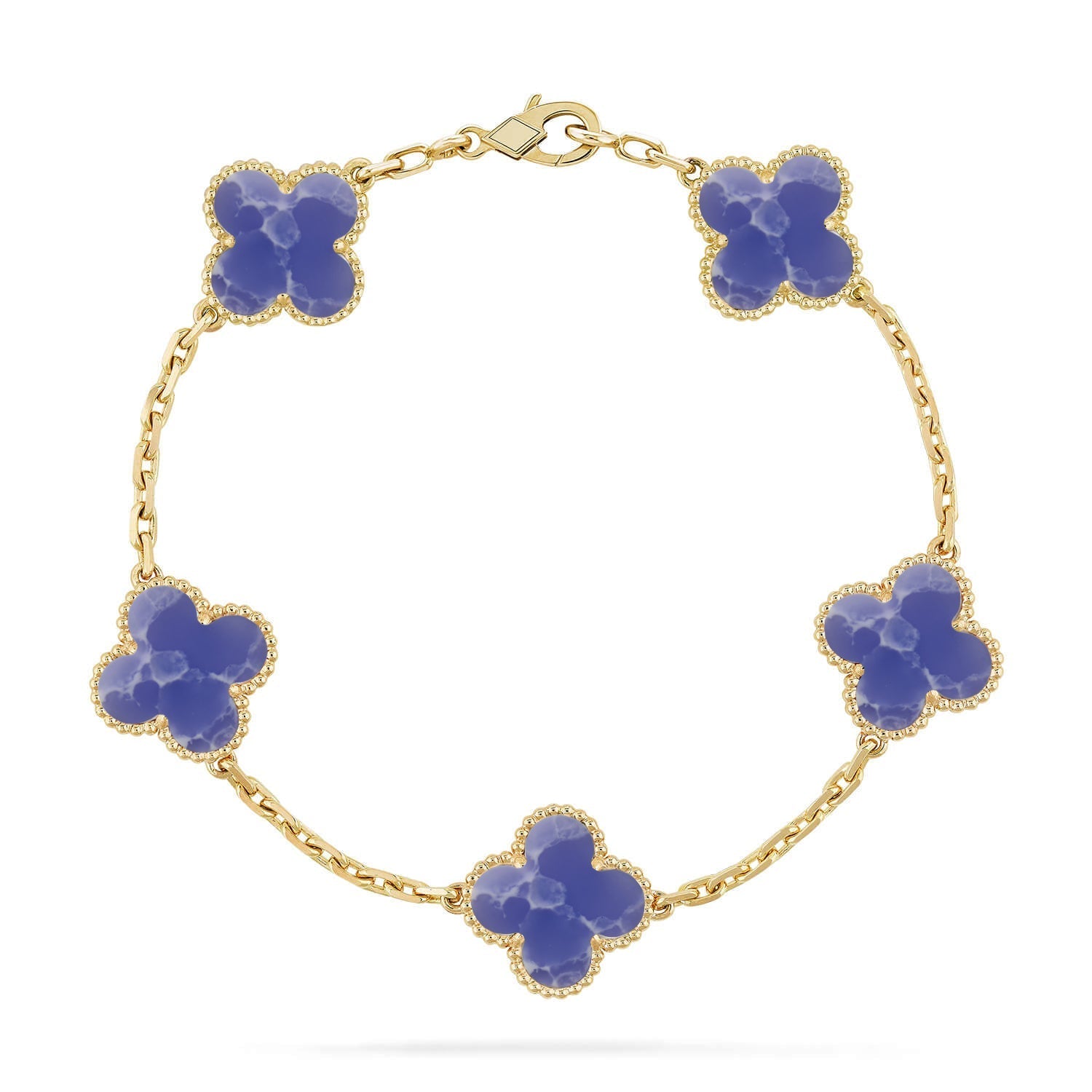 [⭐Shinejoy]CLOVER 5 MOTIF BLUE VEINS BRACELET COLLECTION