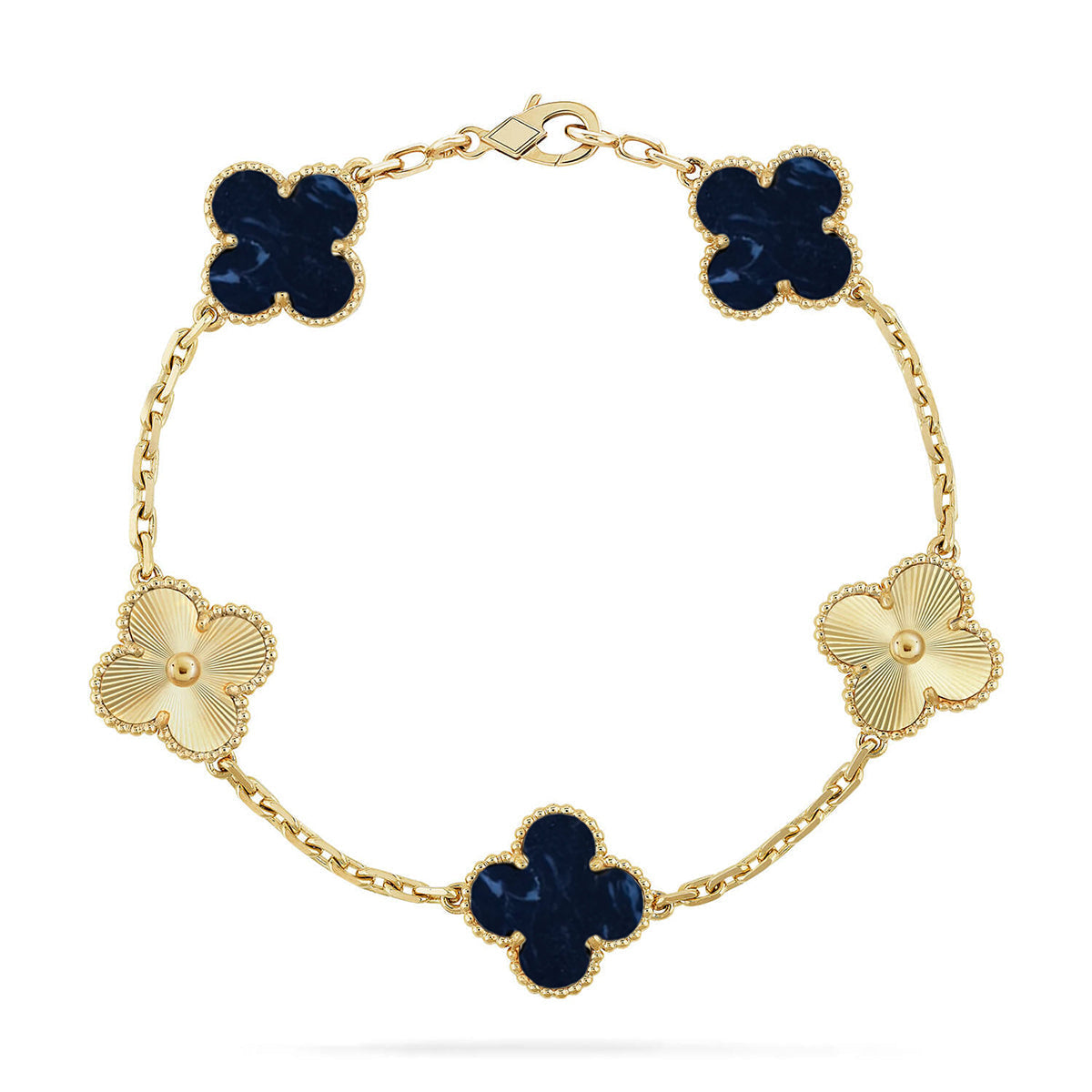 [⭐Shinejoy]CLOVER 5 MOTIF PIETERSITE BRACELET COLLECTION