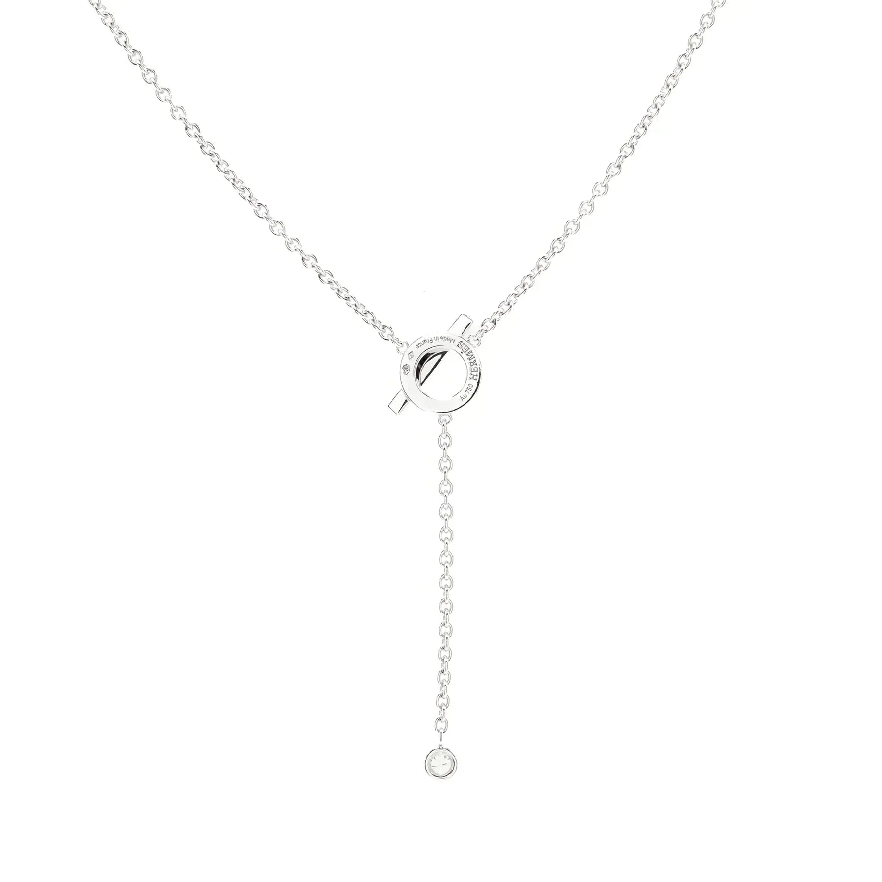 [Shinejoy]FINESSE SILVER DIAMOND NECKLACE