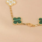 [⭐Shinejoy] COLLECTION DE BRACELETS EN MALACHITE À MOTIF CLOVER 5