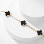 [Shinejoy]CLOVER 10 MOTIFS ONYX NECKLACE