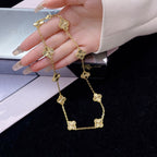 [Shinejoy]CLOVER 10 MOTIFS LASER NECKLACE