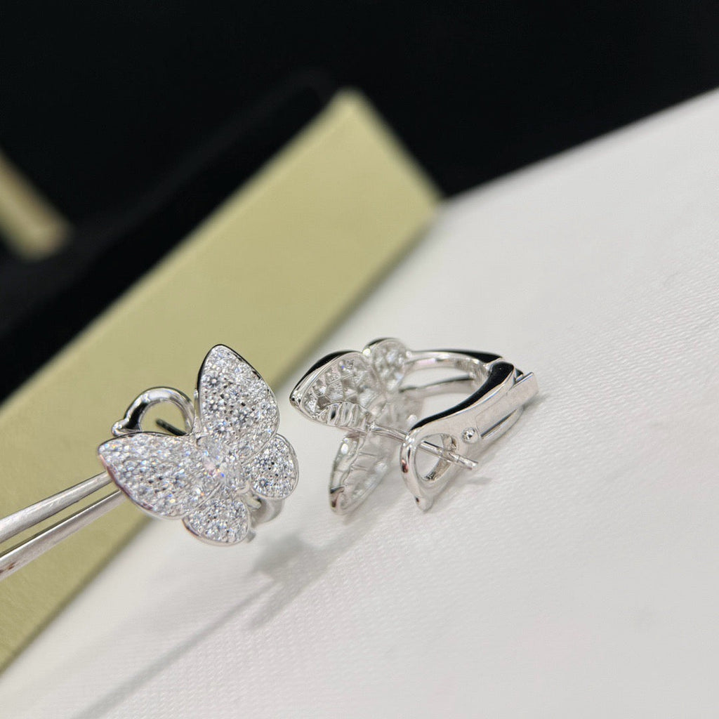 [Shinejoy]BUTTERFLY ALL DIAMOND EARRINGS