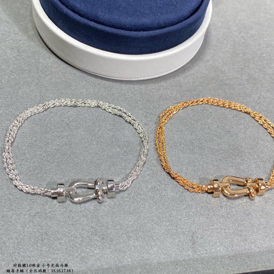 [Shinejoy]FORCE SMALL HORSESHOE  DIAMOND CHAIN ROPE BRACELET