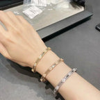 [Shinejoy]CLOVER BRACELET 4MM DIAMONDS