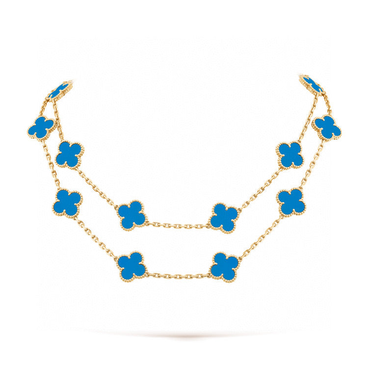 [Shinejoy]CLOVER 20 MOTIFS TURQUOISE GOLD