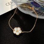 [Shinejoy]LUCKY WHITE MOP PLUM BLOSSOM  BRACELET
