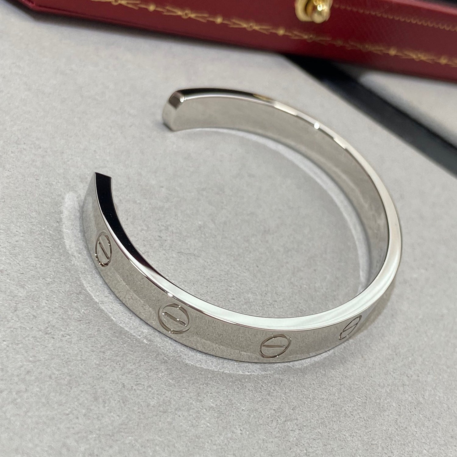 [Shinejoy]LOVE BRACELET 6.1MM 1 DIAMOND OPEN CUFF