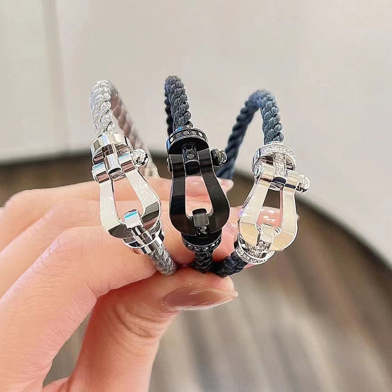 [Shinejoy]FORCE LARGE HORSESHOE NO DIAMOND BRACELET GOLD