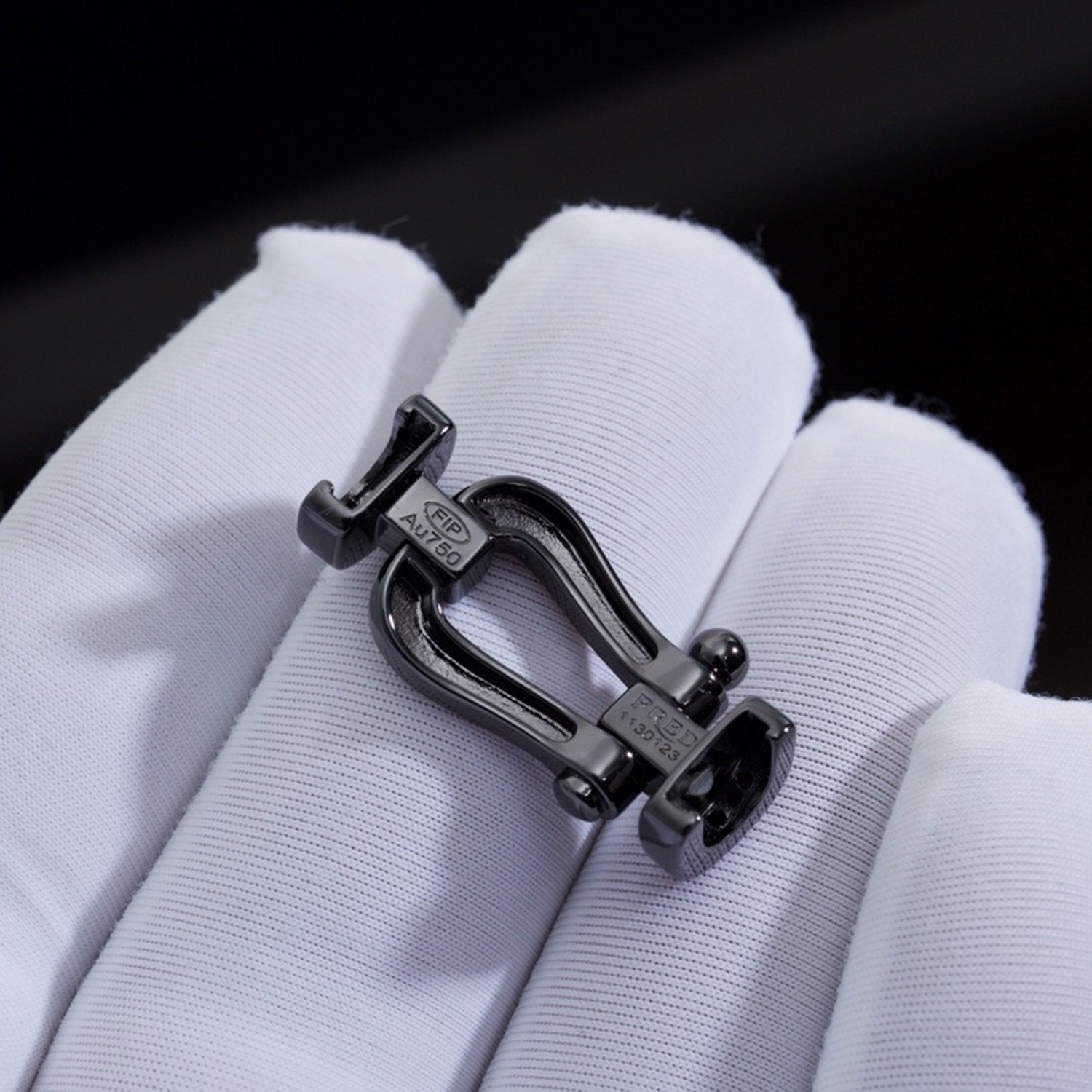 [Shinejoy]FORCE GRANDE SÉRIE FER À CHEVAL BRACELET SAMOURAÏ NOIR