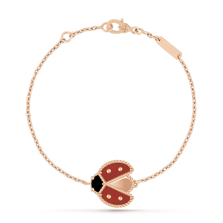 [Shinejoy]LUCKY SPRING 1 MOTIF PINK GOLD BRACELET