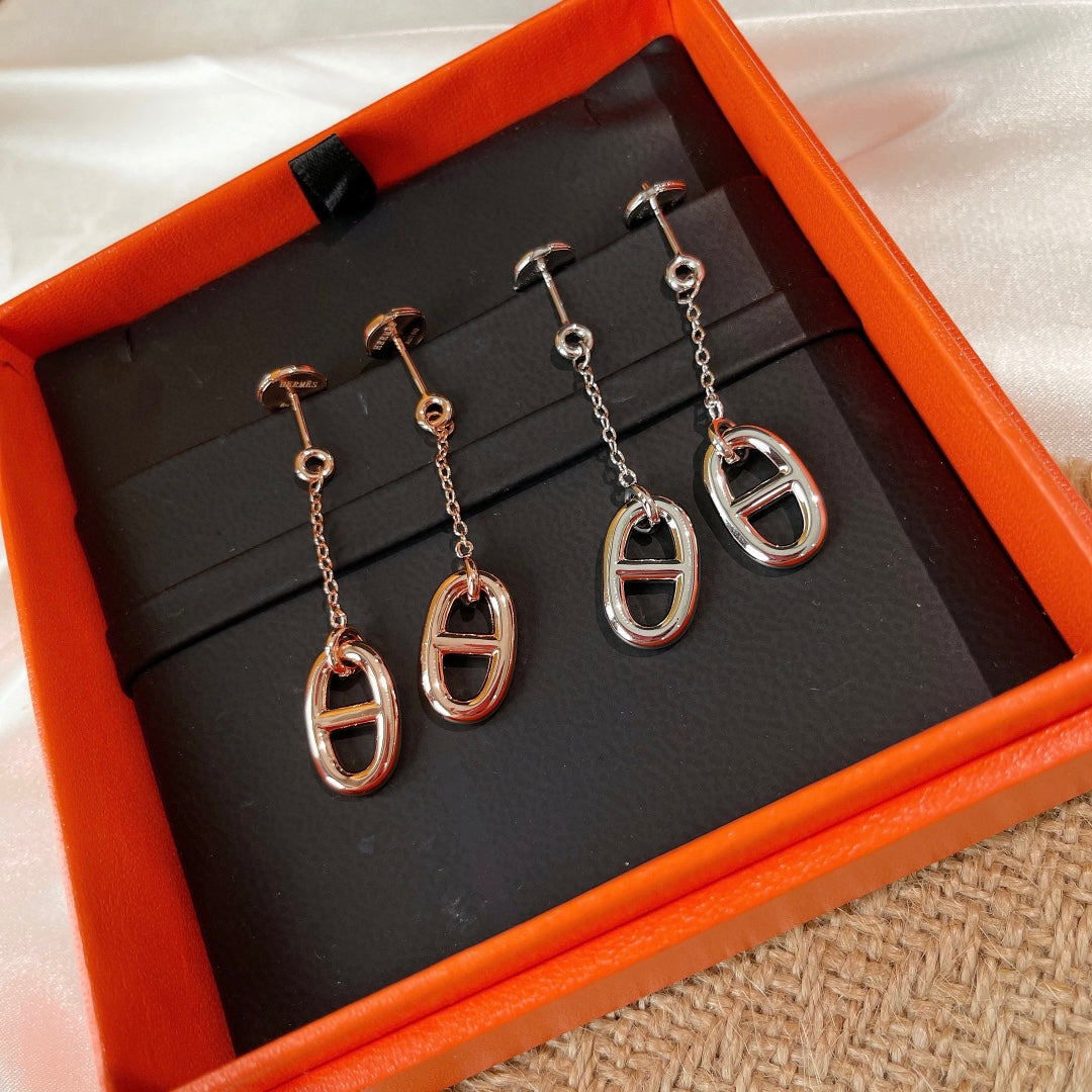 [Shinejoy]CHAINE TASSEL EARRINGS