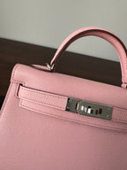 HM ケリー ミニ 20 ピンク シェーブル シルバー金具