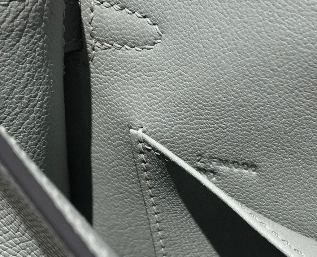 HM KELLY MINI 20 GRIS MOYEN EPSOM FERMOIR DORÉ