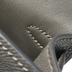 HM KELLY MINI 20 GRIS FONCÉ EPSOM FERMOIR DORÉ