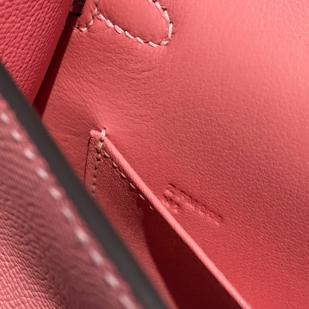 HM ケリー ミニ 20 ピンク エプソムゴールド ハードウェア