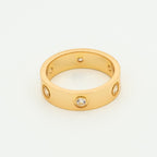 [Shinejoy]LOVE RING 5.5MM 6 DIAMONDS PINK GOLD