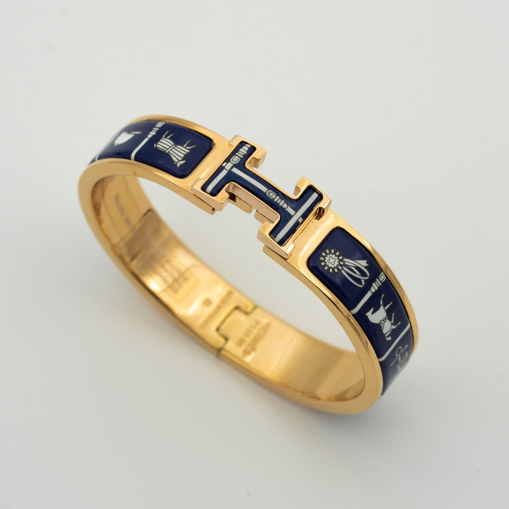 [Shinejoy]H BRACELET BLUE CERAMIC