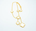 [Shinejoy]CLOVER MOTHER OF PEARL NECKLACE 6 MOTIF