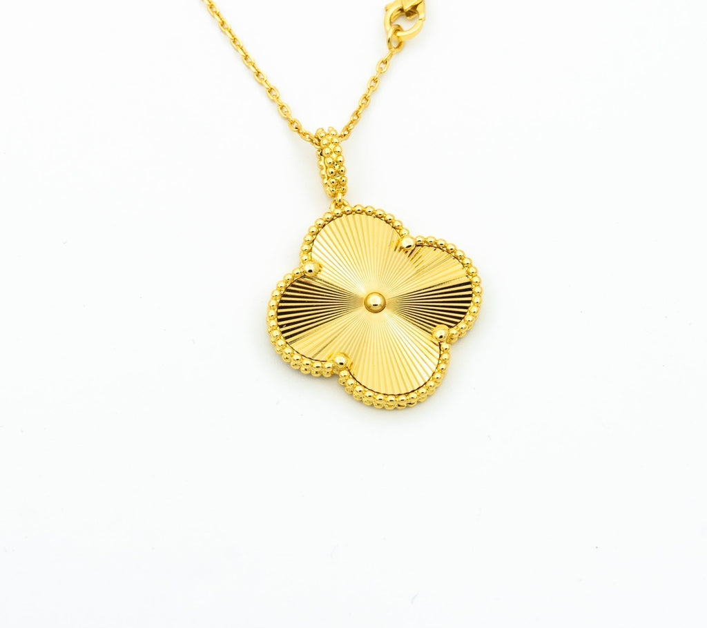 [Shinejoy]CLOVER 25MM PEDANT NECKLACE GOLD