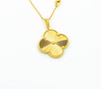 [Shinejoy]CLOVER 25MM PEDANT NECKLACE GOLD