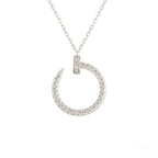 [Shinejoy]JUSTE NECKLACE SILVER DIAMONDS